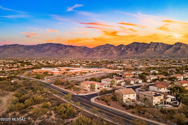 13076 N Desert Olive Dr, Oro Valley, AZ 85755 - mountain view featuring a residential view
