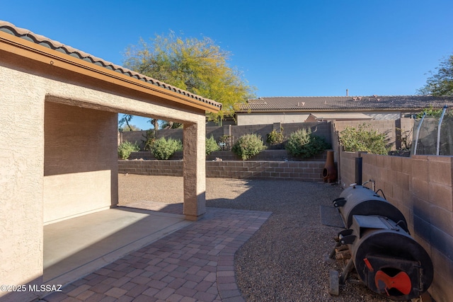 view of patio / terrace with a fenced backyard