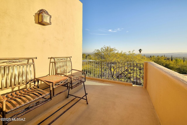 view of balcony