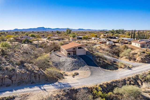 16131 N Meadowcrest Rd, Tucson, AZ 85739 - view from above of property featuring mountains
