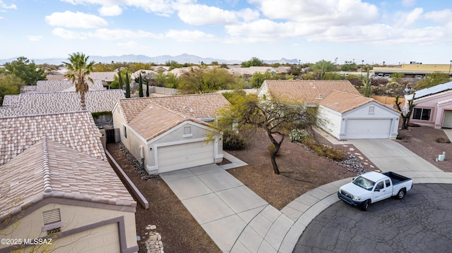 bird's eye view featuring a residential view