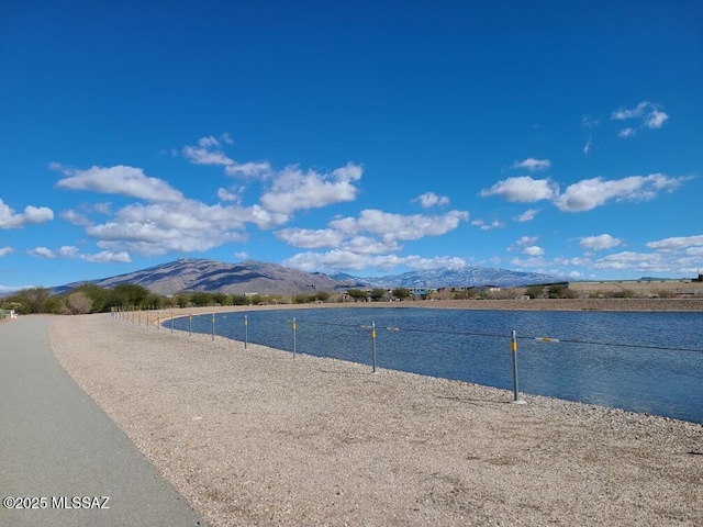 property view of water with a mountain view