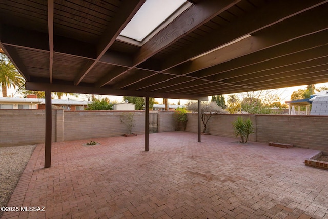 view of patio / terrace with a fenced backyard