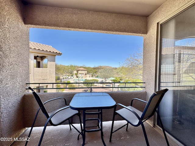 view of balcony