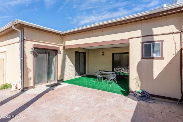 back of house featuring a patio area