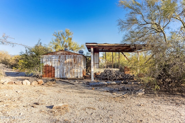 view of outbuilding featuring an outdoor structure