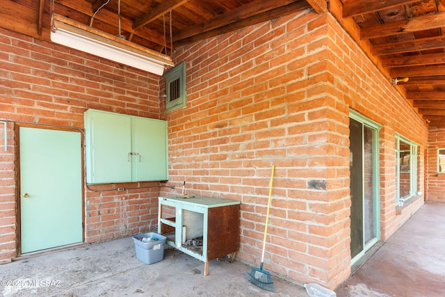 view of patio featuring visible vents