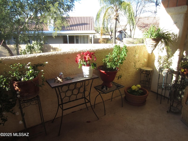 view of balcony