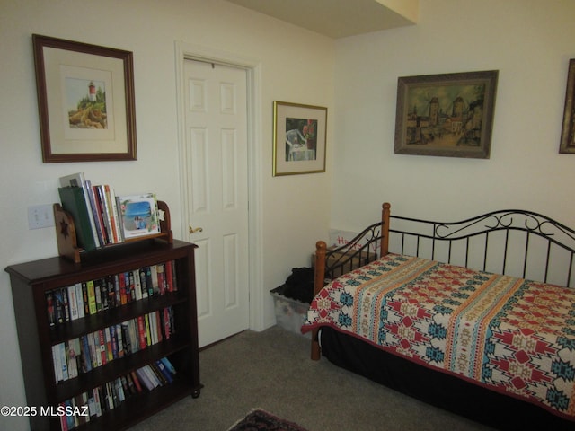 bedroom with carpet floors