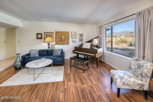 10931 E Via Tranquilla, Tucson, AZ 85749 - living room with wood finished floors and baseboards
