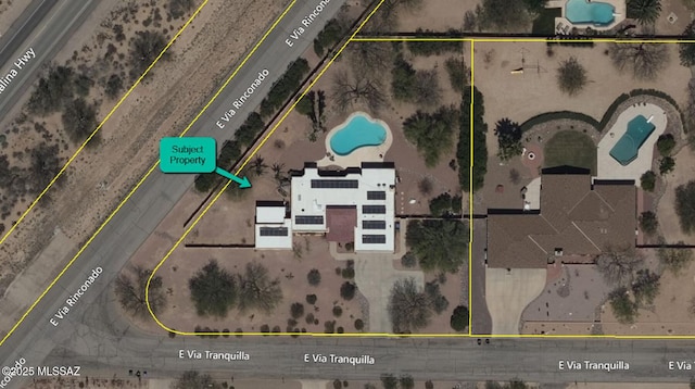 10931 E Via Tranquilla, Tucson, AZ 85749 - aerial view of property's location