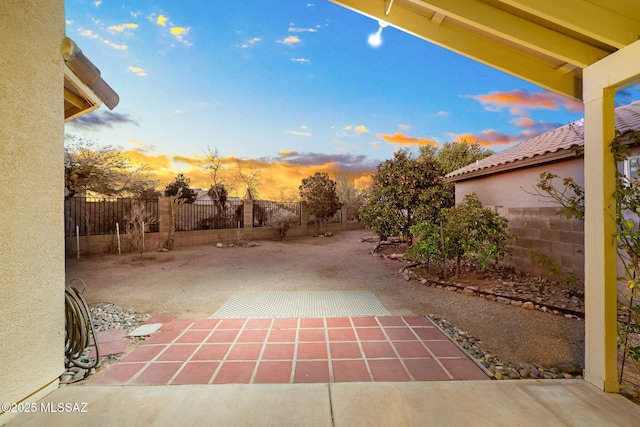 view of patio with fence