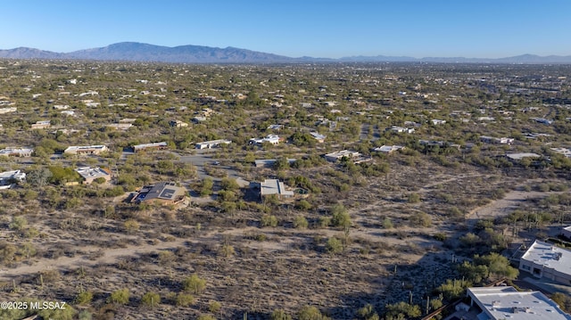 bird's eye view featuring a mountain view