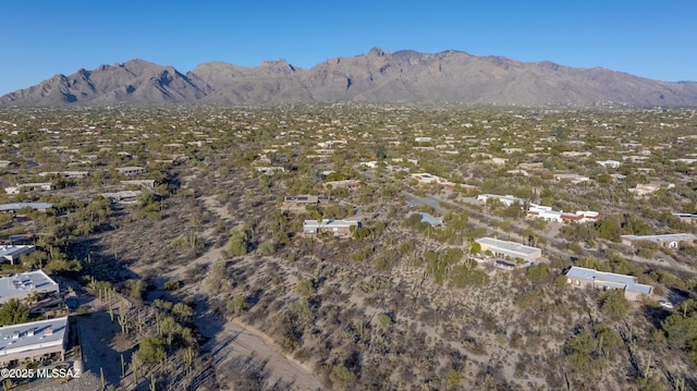 aerial view featuring a mountain view