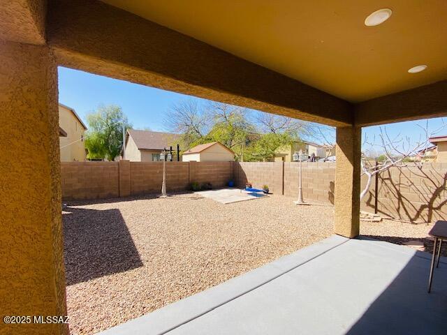 view of patio / terrace with a fenced backyard