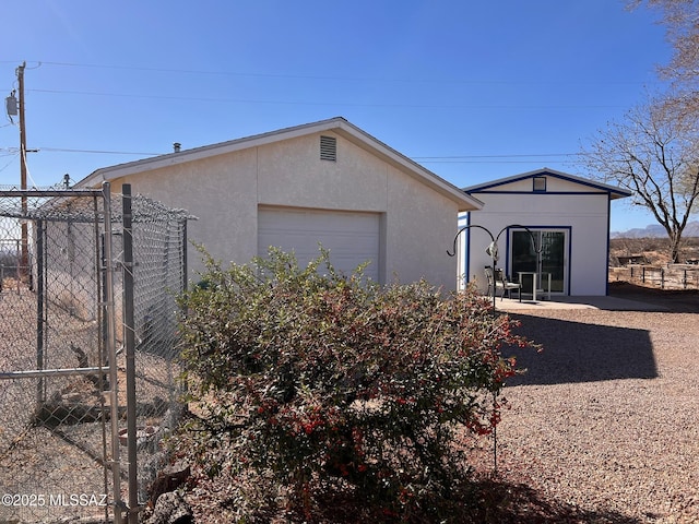 exterior space featuring fence