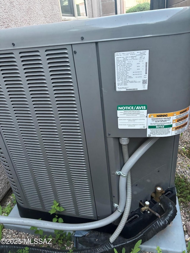 details featuring cooling unit