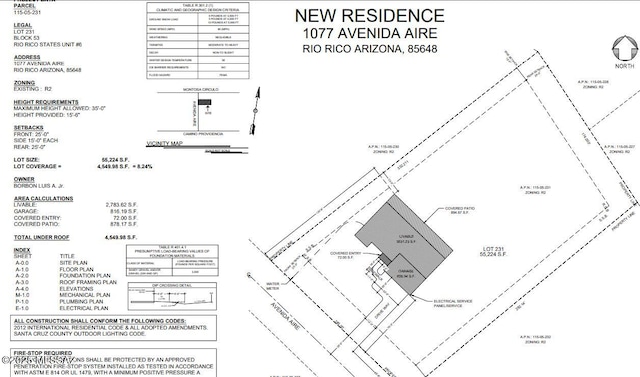 1077 Avenida Aire, Rio Rico, AZ 85648 - floor plan / room layout