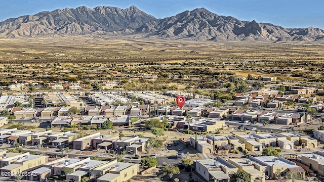 mountain view with a residential view