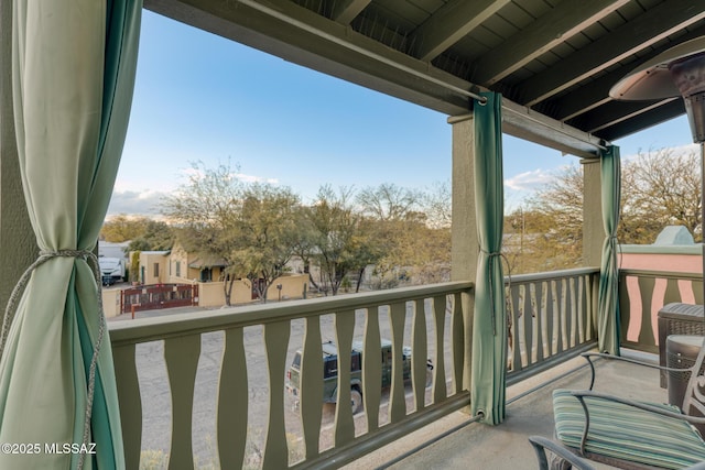 view of balcony