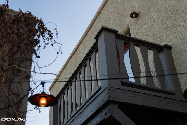 exterior space with stucco siding