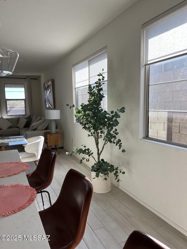 living area with a wealth of natural light