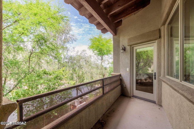 view of balcony