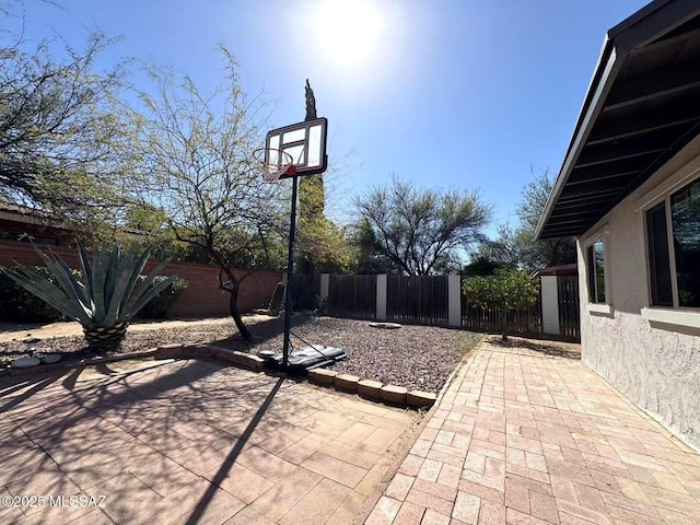 view of patio / terrace with a fenced backyard