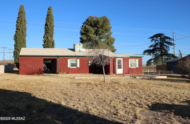 view of rear view of property