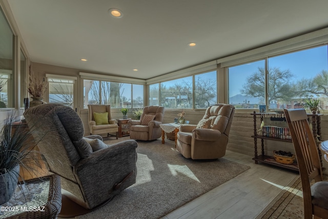 view of sunroom