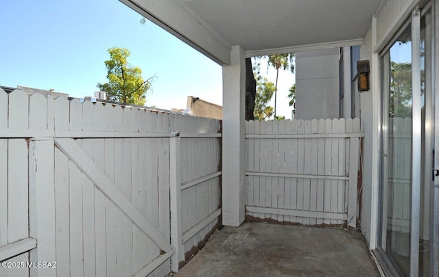 view of patio / terrace with fence