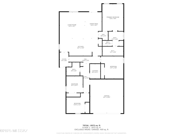 14241 E Bolster Dr, Vail, AZ 85641 - room layout