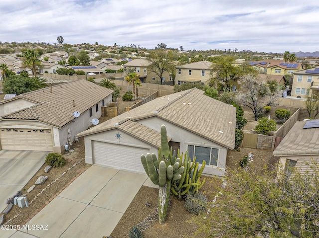 aerial view featuring a residential view