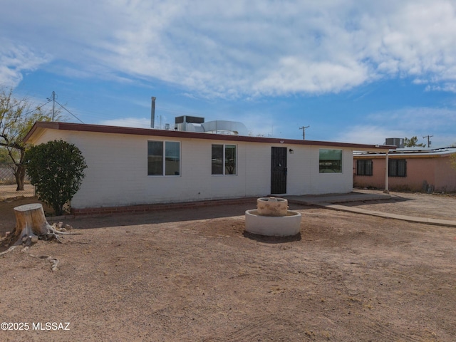 rear view of property with a patio