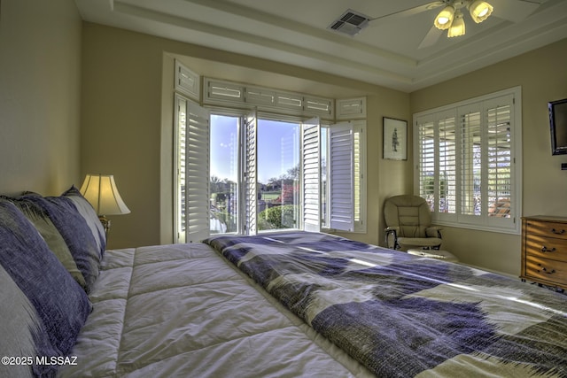13517 N Heritage Gateway Ave, Marana, AZ 85658 - bedroom with visible vents and ceiling fan