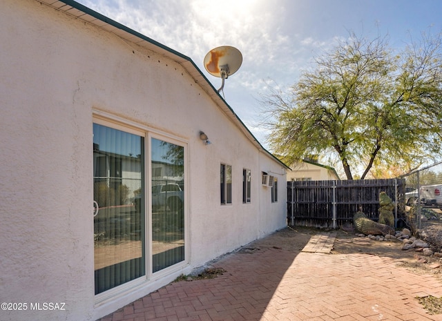 exterior space with fence