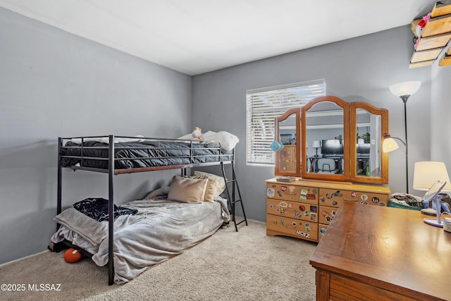 bedroom featuring carpet flooring