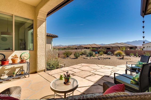 view of patio / terrace featuring a fenced backyard