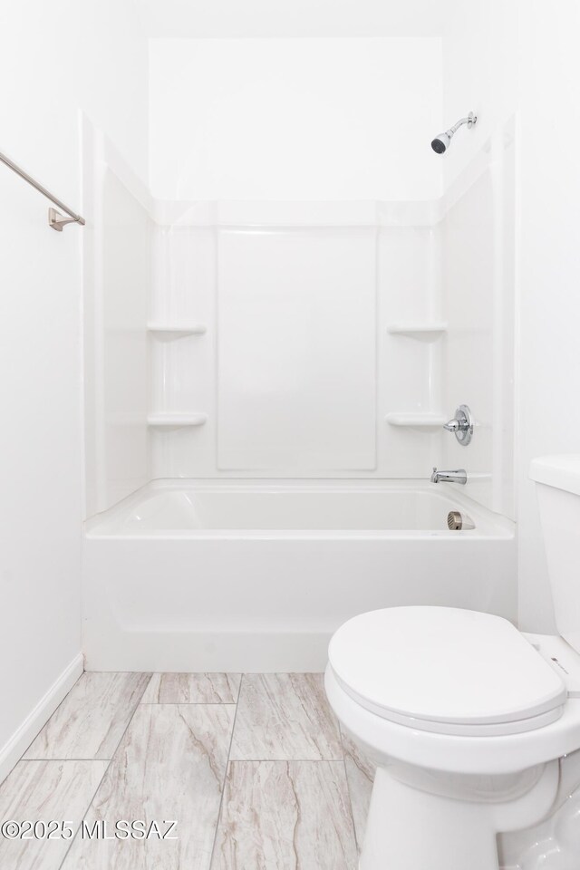 laundry area with hookup for an electric dryer, gas dryer hookup, laundry area, washer hookup, and marble finish floor