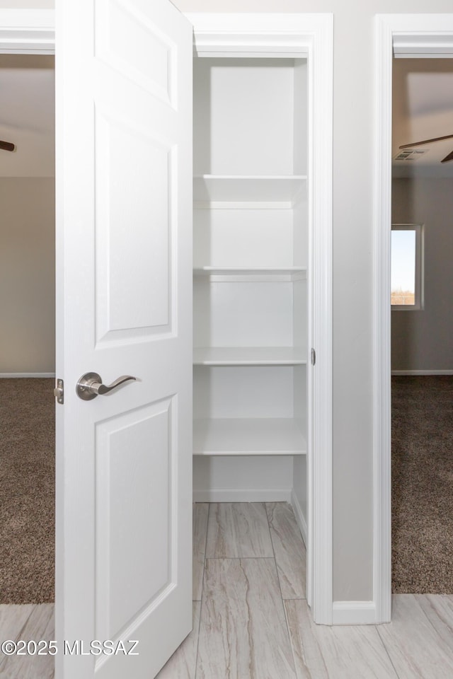 closet featuring visible vents