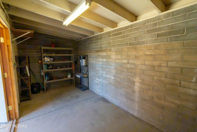 view of basement