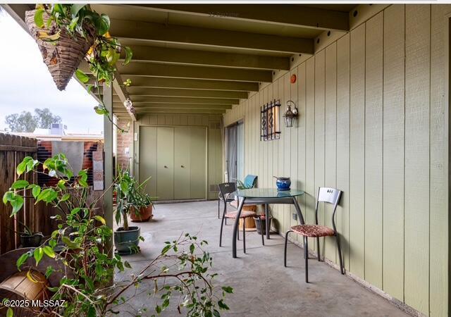 35 E Pastime Rd, Tucson, AZ 85705 - view of patio with fence and outdoor dining space