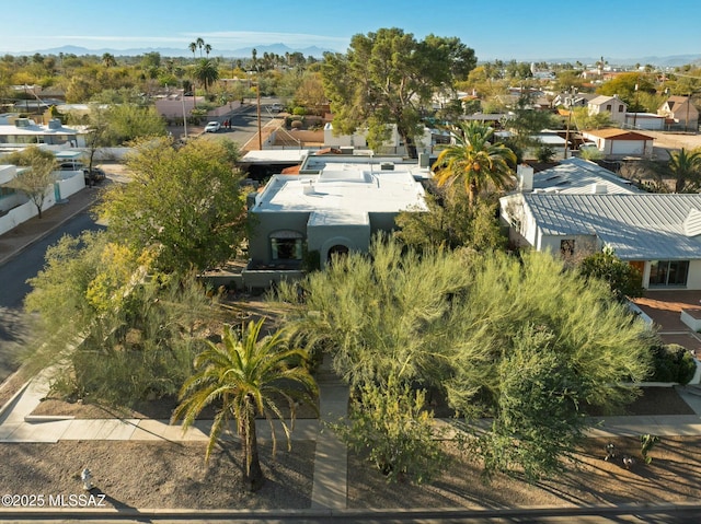 bird's eye view with a residential view