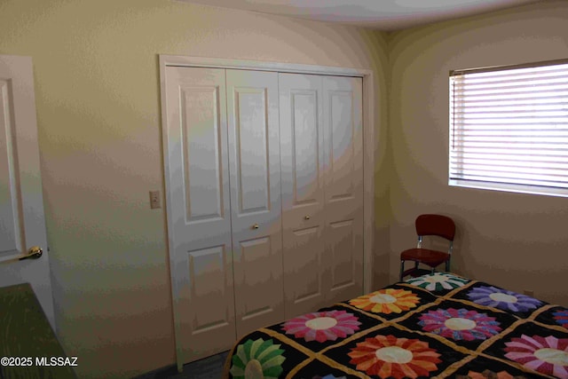 bedroom featuring a closet