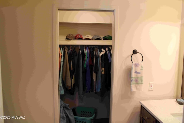 view of closet