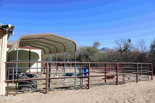 view of stable