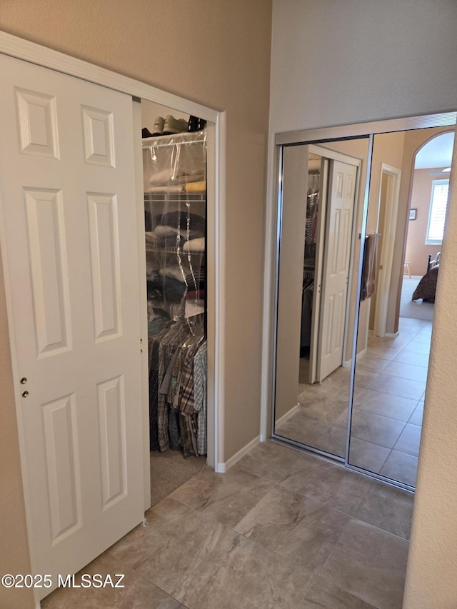 bathroom featuring tile patterned flooring