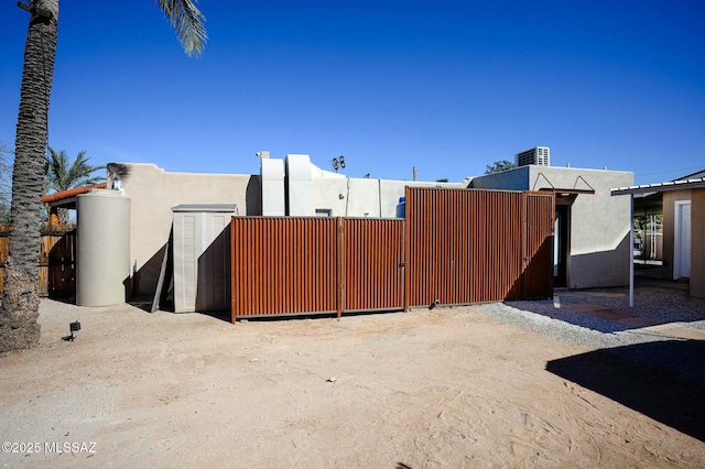 view of yard with a gate and fence