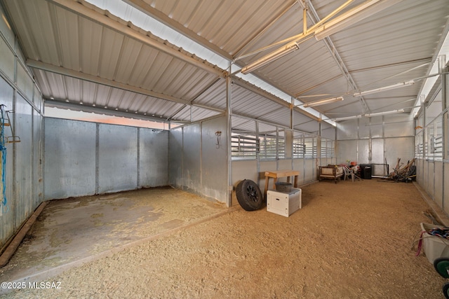 view of horse barn