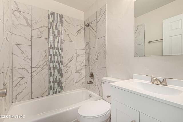 4510 E 6th St, Tucson, AZ 85711 - bathroom with toilet, vanity, and shower / tub combination